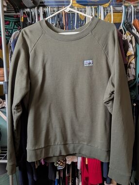 Patagonia Women's Olive Crewneck Sweatshirt